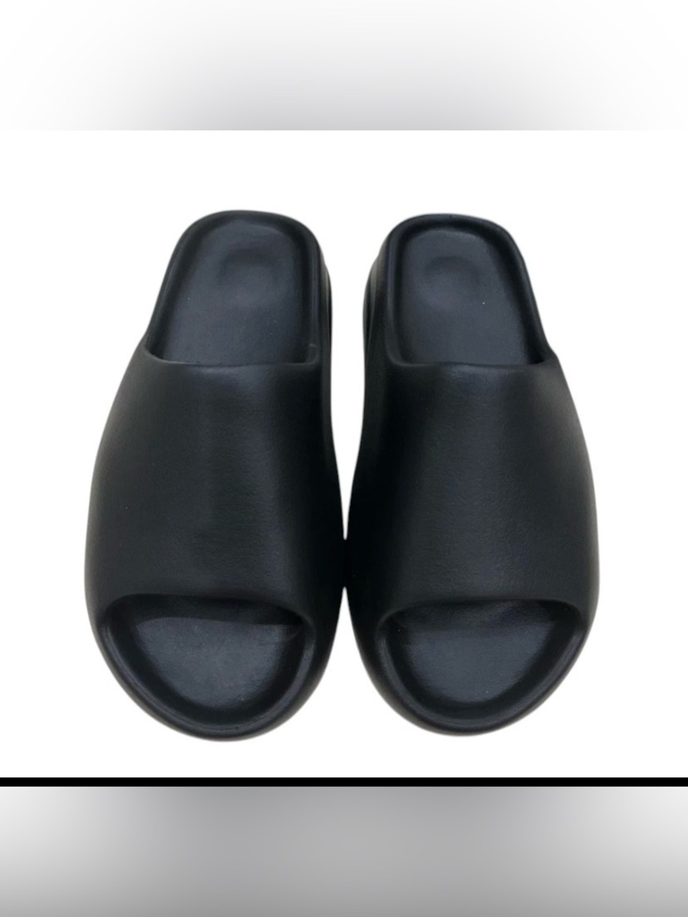 YZY YS-01 Black Slides Kanye West Men’s Size 9 New With Dust Bag Sandals Authen